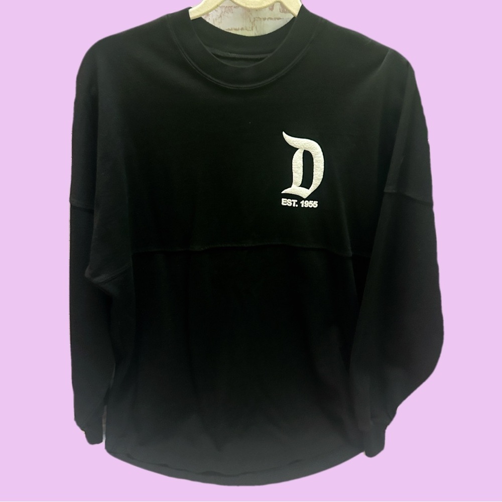 Disney Disneyland Resort Black Crewneck Shirt XS